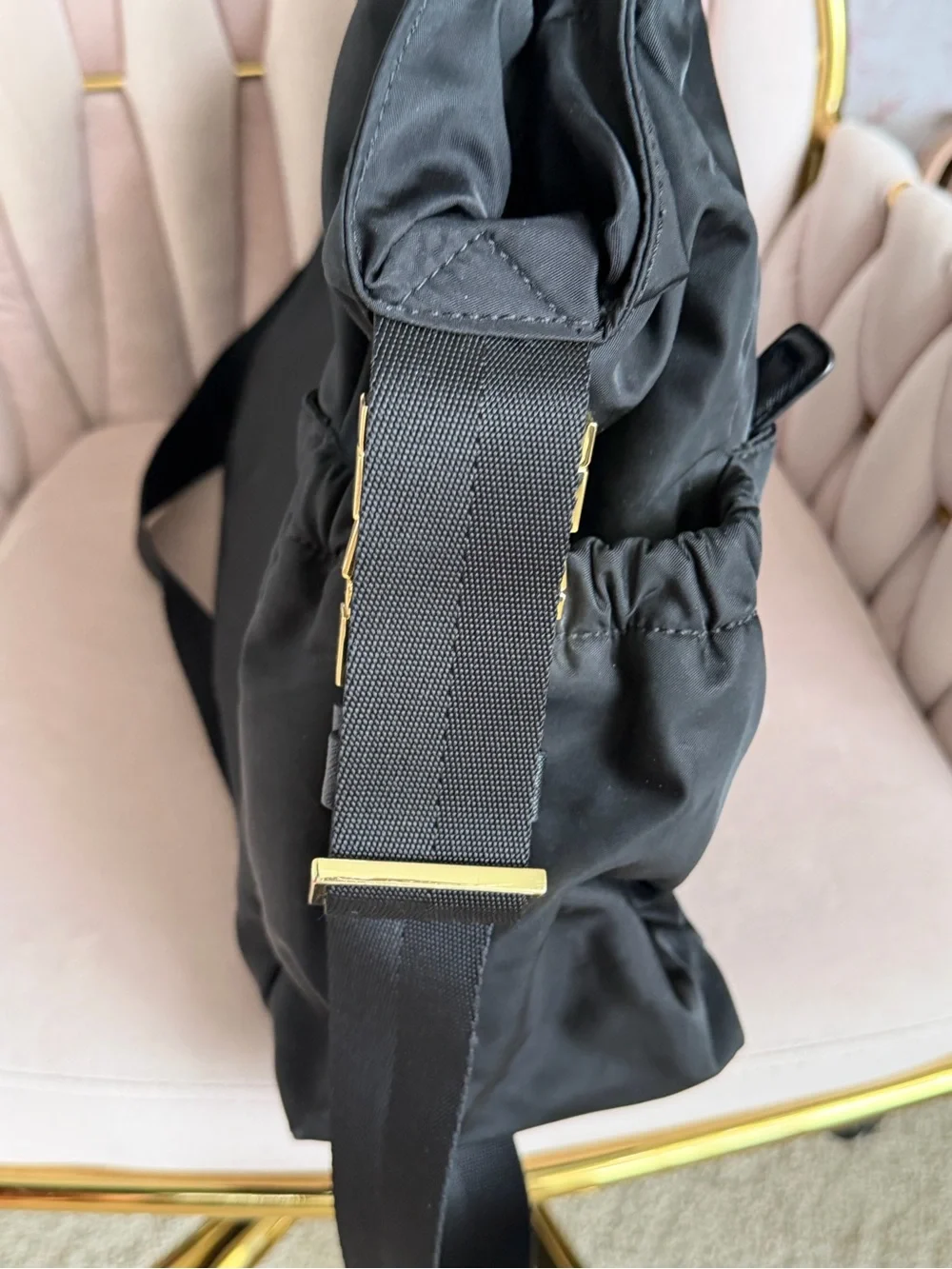 Tory Burch Black Nylon Baby Bag Tote 🖤
